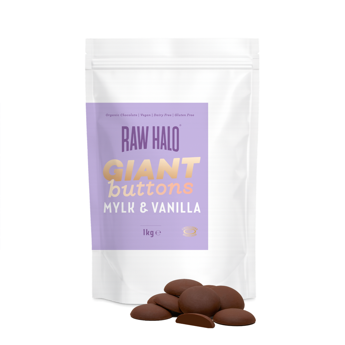MYLK & VANILLA GIANT CHOCOLATE BUTTONS 1KG