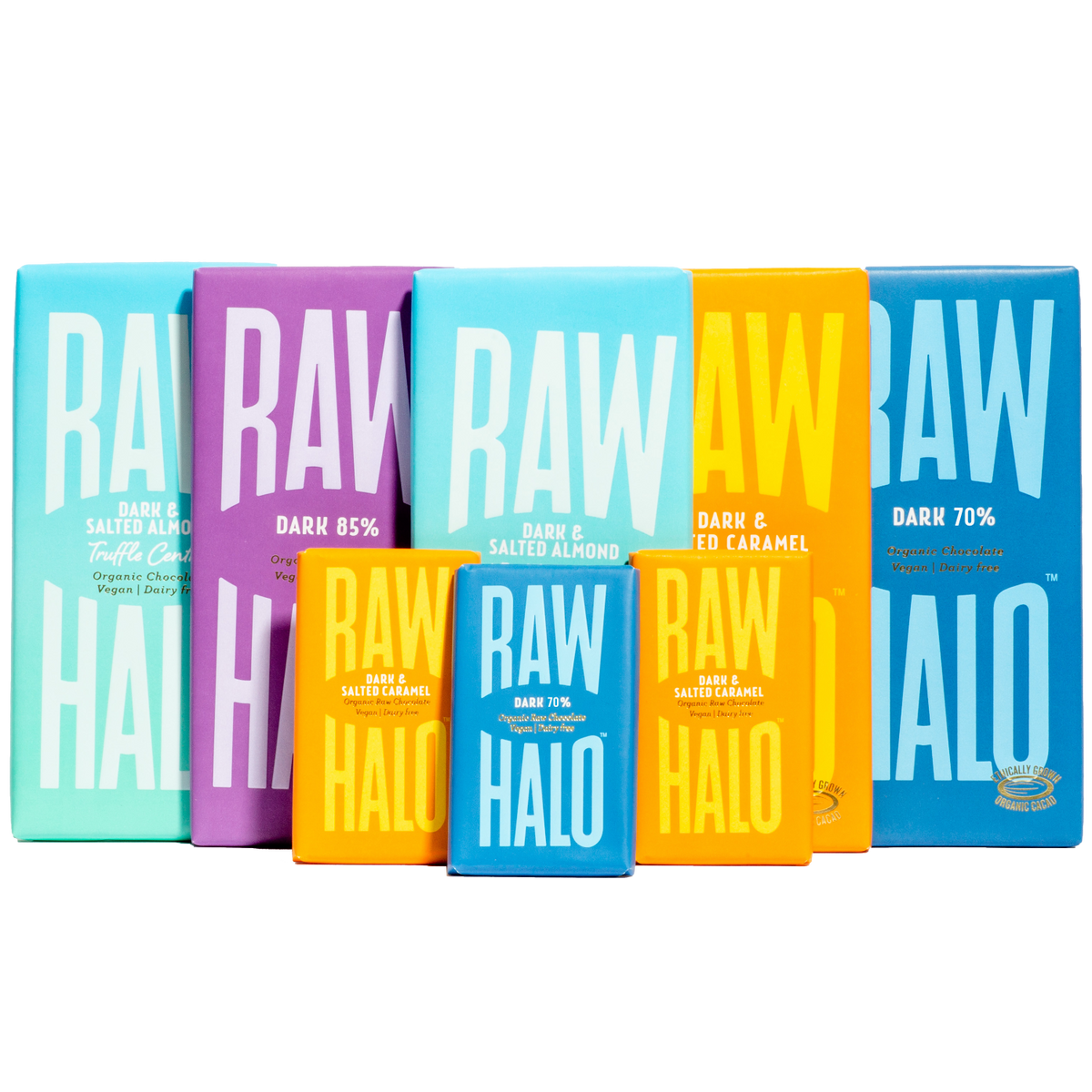 VEGAN DARK CHOCOLATE DISCOVERY COLLECTION (x 8 BARS)