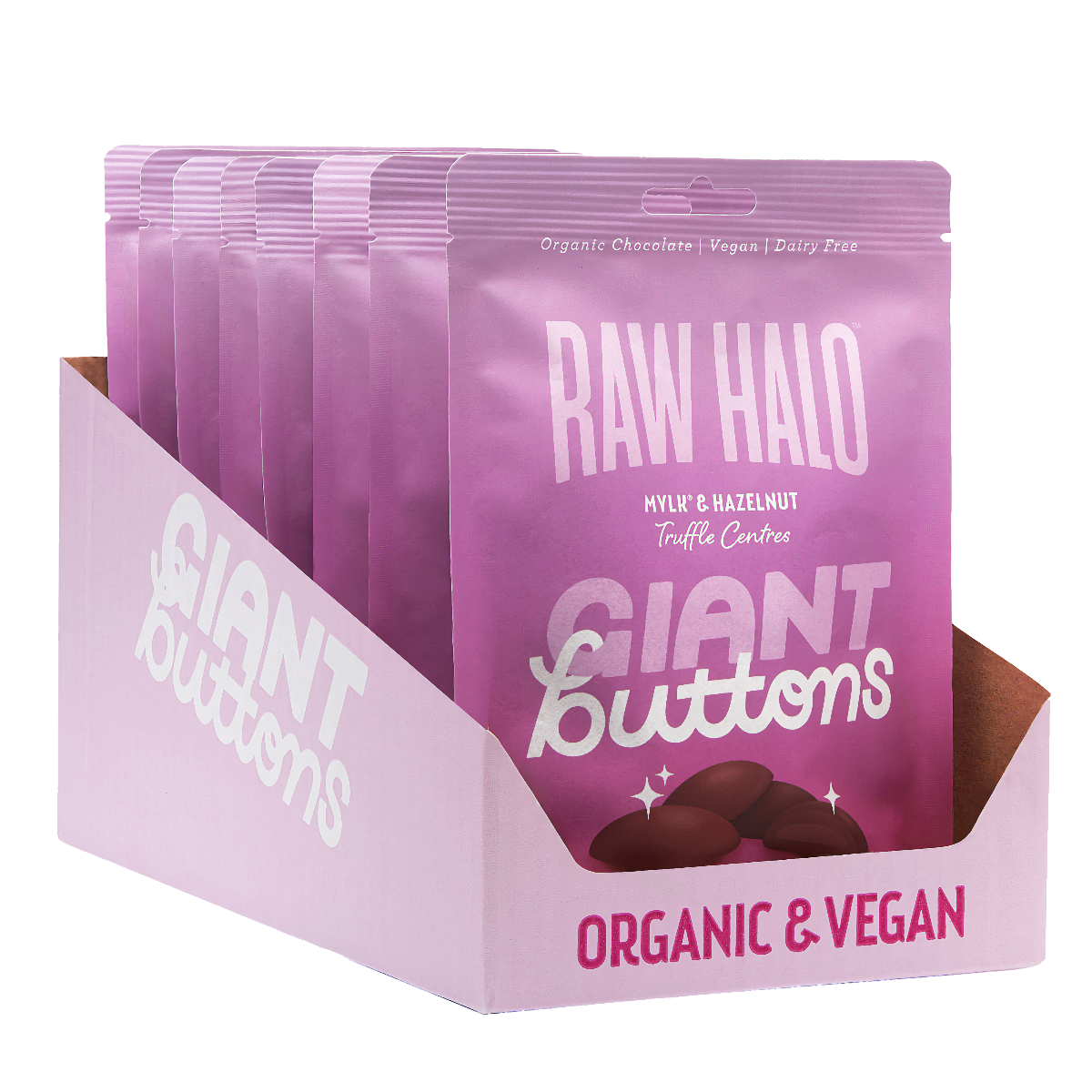 MYLK & HAZELNUT GIANT CHOCOLATE BUTTONS 90g