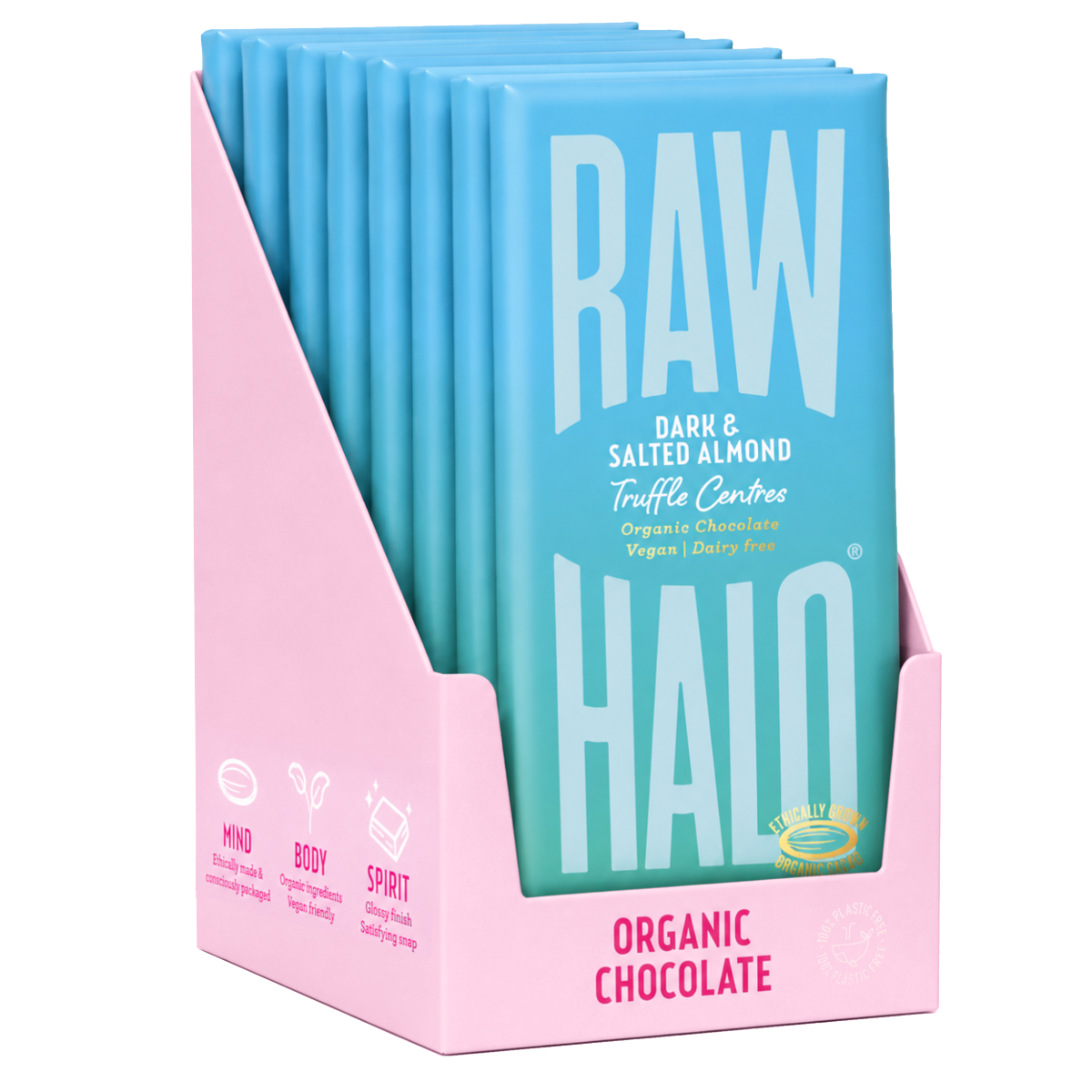 DARK & SALTED ALMOND TRUFFLE CENTRES 90g