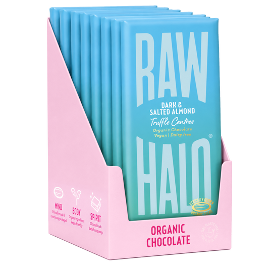 DARK & SALTED ALMOND TRUFFLE CENTRES 90g